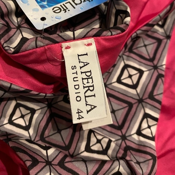 La Perla Bikini Bottom NWT Pink Gray Black Size 8 - Picture 3 of 10